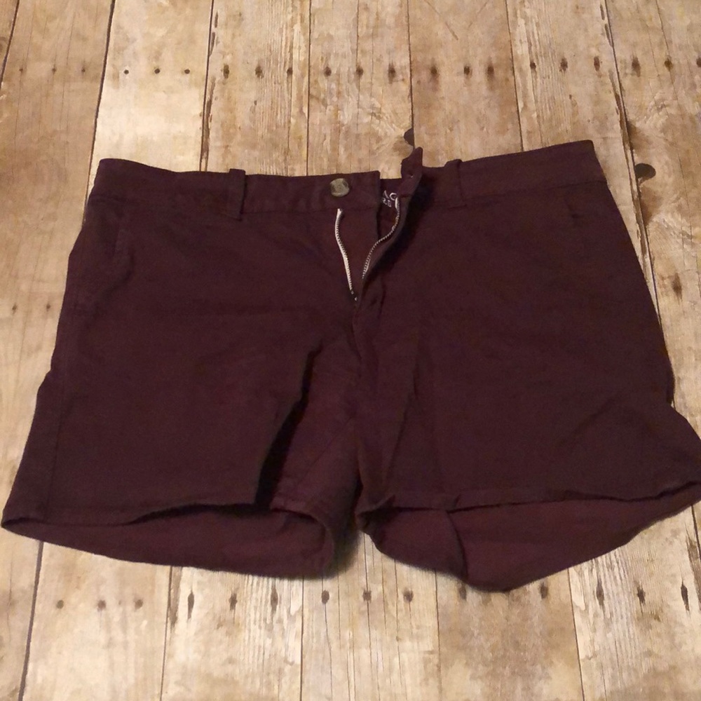 Burgundy Shorts